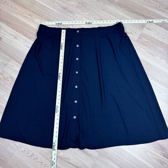 Jessica Simpson Womens Black Skirt 4X Button Down Witchy Goth Lagenlook Stretchy - Picture 3 of 6